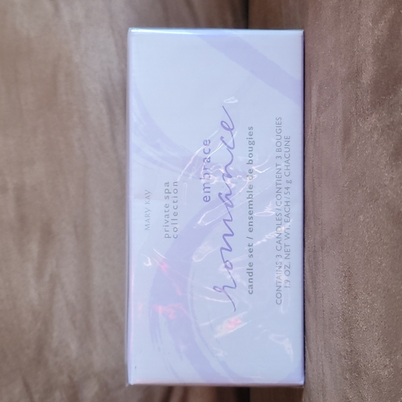Mary Kay Embrace Romance (3) Candle Set Private Spa Collection New in Box - Picture 2 of 7
